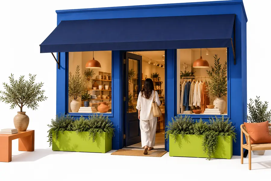 A simple storefront concept used as a starting visual